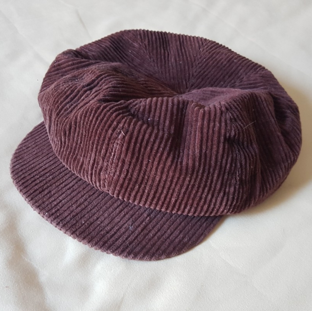 VINTAGE Brown Corduroy hat